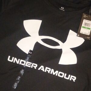 Under Armour Black T-Shirt with White Logo